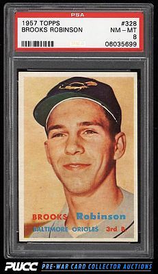 1957 Topps Brooks Robinson ROOKIE RC 328 PSA 8 NMMT PWCC