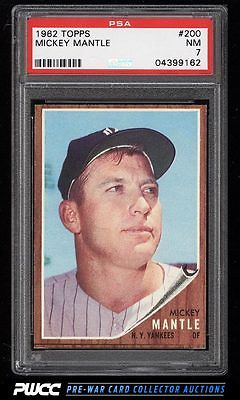 1962 Topps Mickey Mantle 200 PSA 7 NRMT PWCC