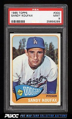 1965 Topps Sandy Koufax 300 PSA 9 MINT PWCC