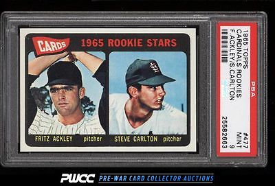 1965 Topps Steve Carlton ROOKIE RC 477 PSA 9 MINT PWCC