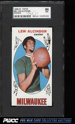 1969 Topps Basketball Lew Alcindor ROOKIE RC 25 SGC 7586 NRMT PWCC