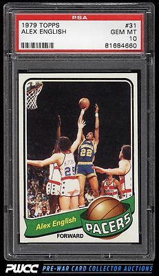 1979 Topps Basketball Alex English ROOKIE RC 31 PSA 10 GEM MINT PWCC