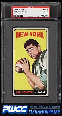 1965 Topps Football Joe Namath SP ROOKIE RC 122 PSA 7 NRMT PWCCHE