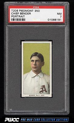 190911 T206 Chief Bender PORTRAIT PSA 7 NRMT PWCC