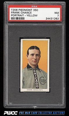 190911 T206 Frank Chance YELLOW PORTRAIT PSA 7 NRMT PWCC