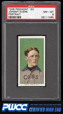 190911 T206 Johnny Evers PORTRAIT PSA 8 NMMT PWCCHE