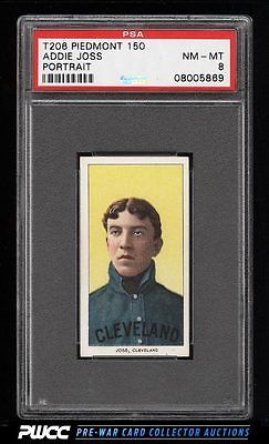 190911 T206 Addie Joss PORTRAIT PSA 8 NMMT PWCC