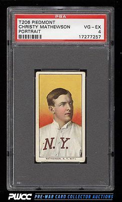 190911 T206 Christy Mathewson PORTRAIT PSA 4 VGEX PWCC