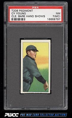 190911 T206 Cy Young CLEVELAND BARE HAND SHOWS PSA 7mc NRMT PWCC