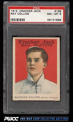 1915 Cracker Jack Ray Collins 169 PSA 8 NMMT PWCC