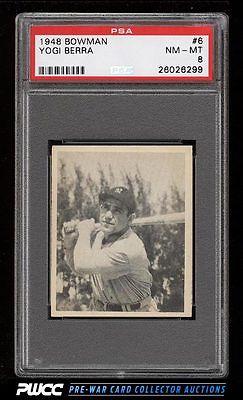 1948 Bowman Yogi Berra ROOKIE RC 6 PSA 8 NMMT PWCC