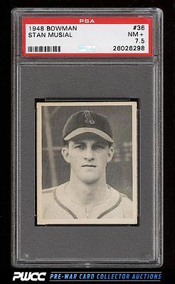 1948 Bowman Stan Musial ROOKIE RC 36 PSA 75 NRMT PWCC