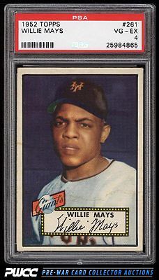 1952 Topps Willie Mays 261 PSA 4 VGEX PWCC