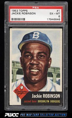 1953 Topps Jackie Robinson 1 PSA 6 EXMT PWCC