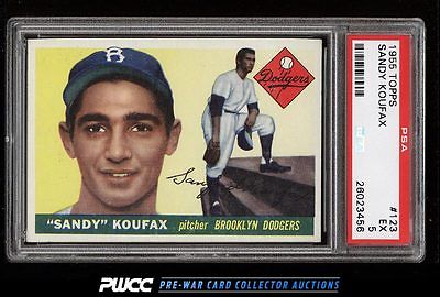 1955 Topps Sandy Koufax ROOKIE RC 123 PSA 5 EX PWCC