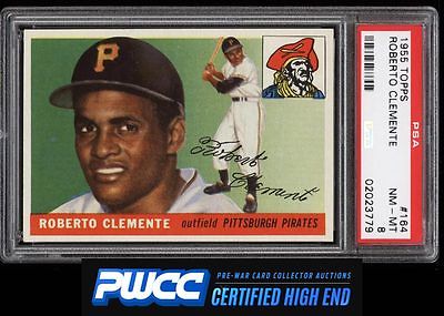 1955 Topps Roberto Clemente ROOKIE RC 164 PSA 8 NMMT PWCCHE