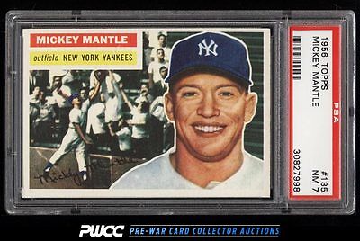 1956 Topps Mickey Mantle 135 PSA 7 NRMT PWCC