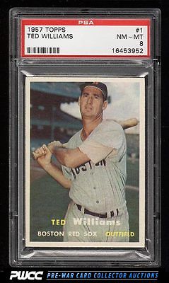 1957 Topps Ted Williams 1 PSA 8 NMMT PWCC