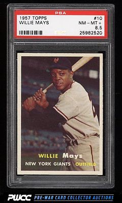 1957 Topps Willie Mays 10 PSA 85 NMMT PWCC