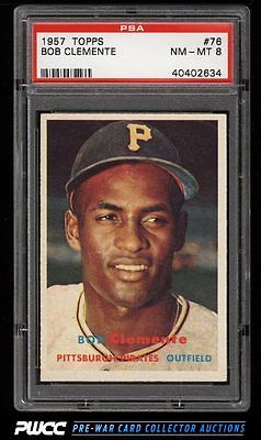 1957 Topps Roberto Clemente 76 PSA 8 NMMT PWCC