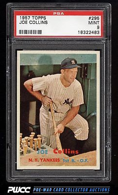 1957 Topps Joe Collins 295 PSA 9 MINT PWCC