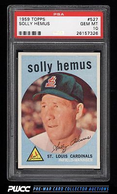 1959 Topps Solly Hemus 527 PSA 10 GEM MINT PWCC