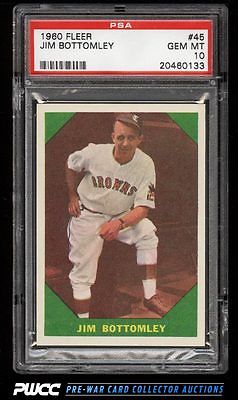 1960 Fleer SETBREAK Jim Bottomley 45 PSA 10 GEM MINT PWCC