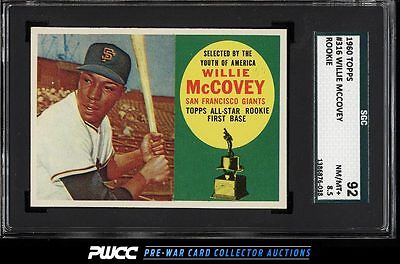 1960 Topps Willie McCovey ROOKIE RC 316 SGC 8592 NMMT PWCC