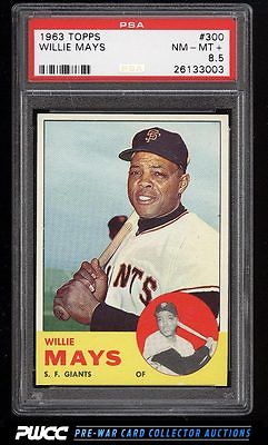 1963 Topps Willie Mays 300 PSA 85 NMMT PWCC