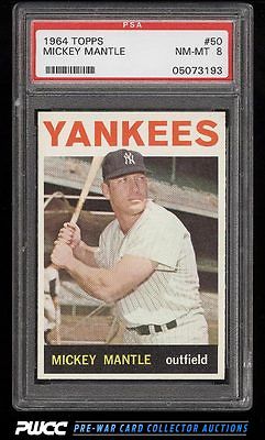 1964 Topps Mickey Mantle 50 PSA 8 NMMT PWCC