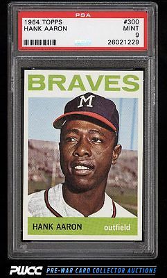 1964 Topps Hank Aaron 300 PSA 9 MINT PWCC