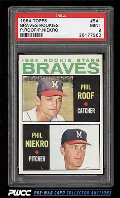 1964 Topps Phil Niekro ROOKIE RC 541 PSA 9 MINT PWCC