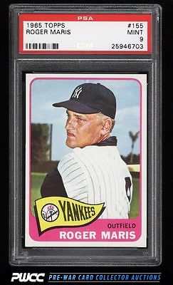 1965 Topps Roger Maris 155 PSA 9 MINT PWCC