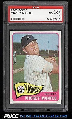 1965 Topps Mickey Mantle 350 PSA 8 NMMT PWCC