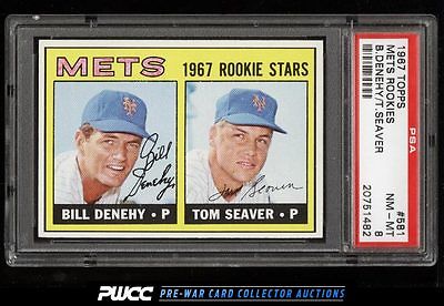 1967 Topps Tom Seaver ROOKIE RC 581 PSA 8 NMMT PWCC