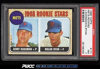 1968 Topps Nolan Ryan ROOKIE RC 177 PSA 7 NRMT PWCC