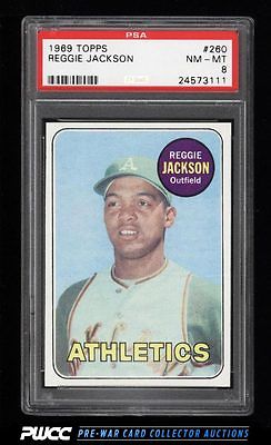 1969 Topps Reggie Jackson ROOKIE RC 260 PSA 8 NMMT PWCC