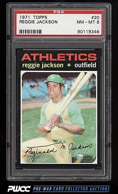 1971 Topps Reggie Jackson 20 PSA 8 NMMT PWCC