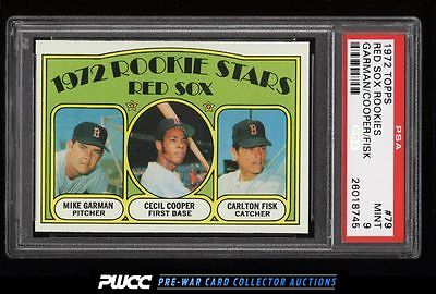 1972 Topps Carlton Fisk ROOKIE RC 79 PSA 9 MINT PWCC