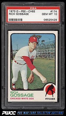 1973 OPeeChee Rich Gossage ROOKIE RC 174 PSA 10 GEM MINT PWCC