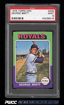 1975 Topps Mini George Brett ROOKIE RC 228 PSA 9 MINT PWCC