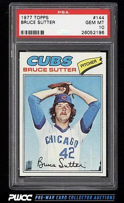 1977 Topps Bruce Sutter ROOKIE RC 144 PSA 10 GEM MINT PWCC