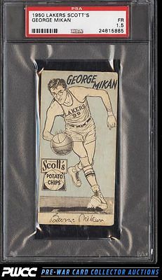 1950 Scotts Potato Chips Lakers George Mikan PSA 15 FR PWCC