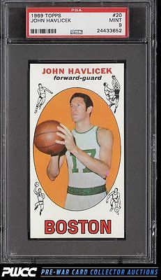 1969 Topps Basketball John Havlicek ROOKIE RC 20 PSA 9 MINT PWCC