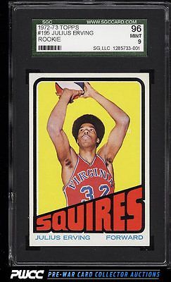 1972 Topps Basketball Julius Erving ROOKIE RC 195 SGC 996 MINT PWCC