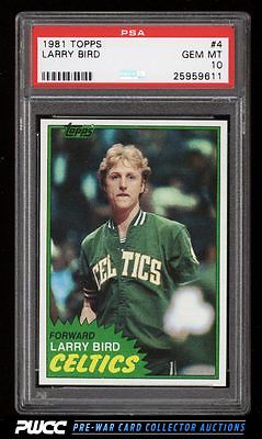 1981 Topps Basketball Larry Bird 4 PSA 10 GEM MINT PWCC