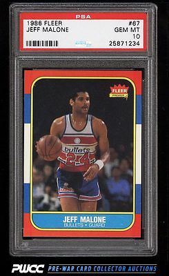 1986 Fleer Basketball SETBREAK Jeff Malone 67 PSA 10 GEM MINT PWCC