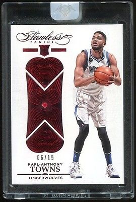 KARLANTHONY TOWNS RC 201516 Flawless ROOKIE Gem Diamond RUBY 0615