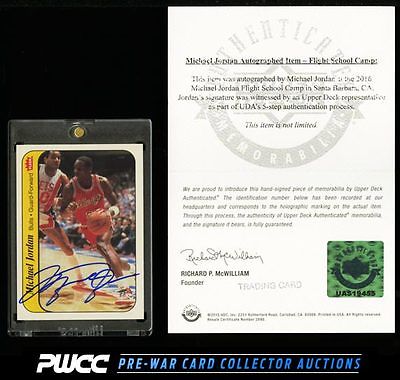 1986 Fleer Sticker Michael Jordan ROOKIE RC AUTO 8 UDA AUTH COA PWCC