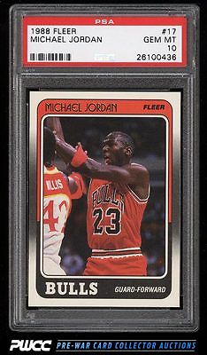 1988 Fleer Basketball Michael Jordan 17 PSA 10 GEM MINT PWCC